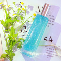 100 ml luxe glinsterende kamer spray met glazen fles